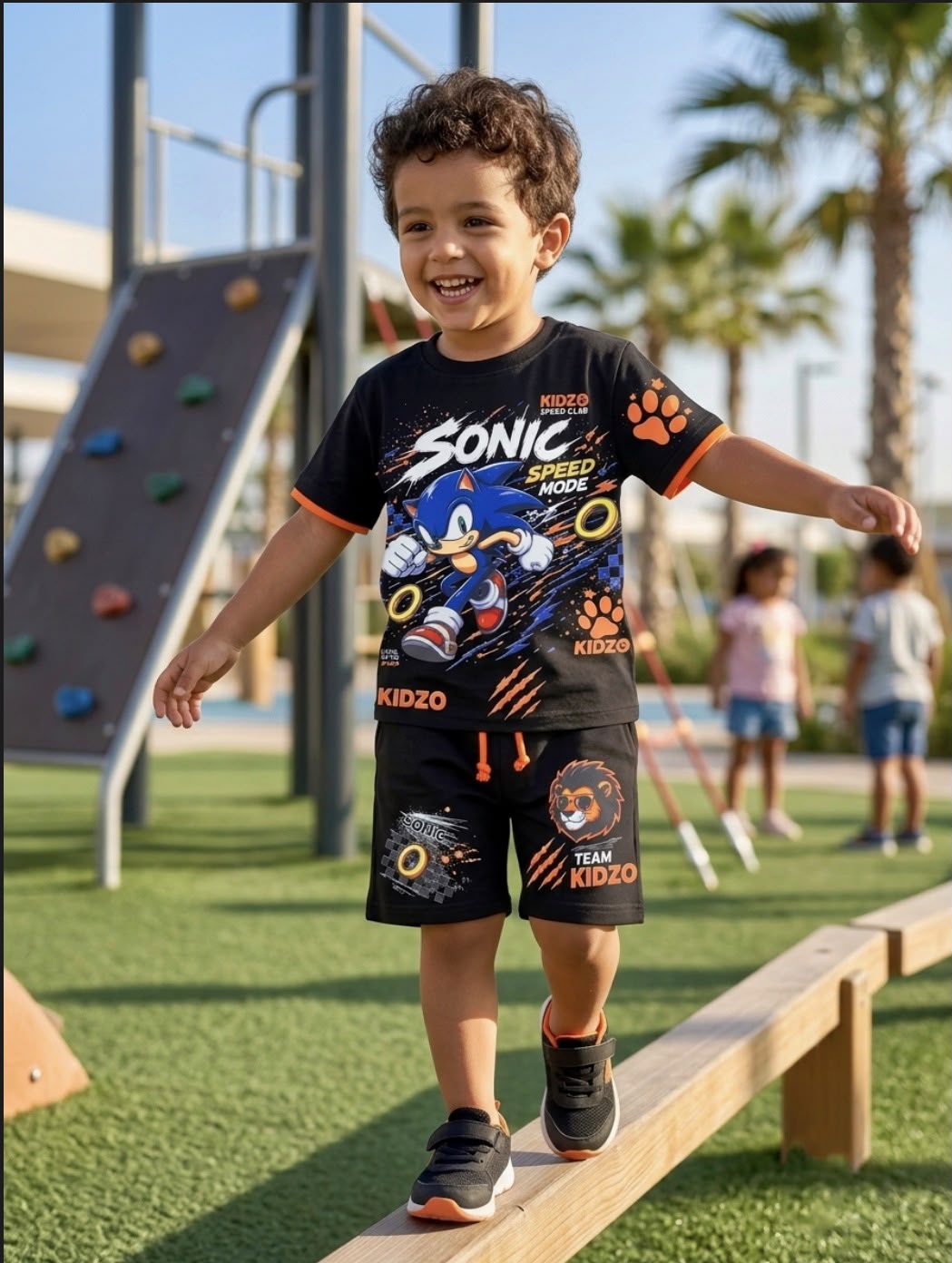 Kidzo Sonic Speed Mode Boys Set – T-Shirt & Shorts