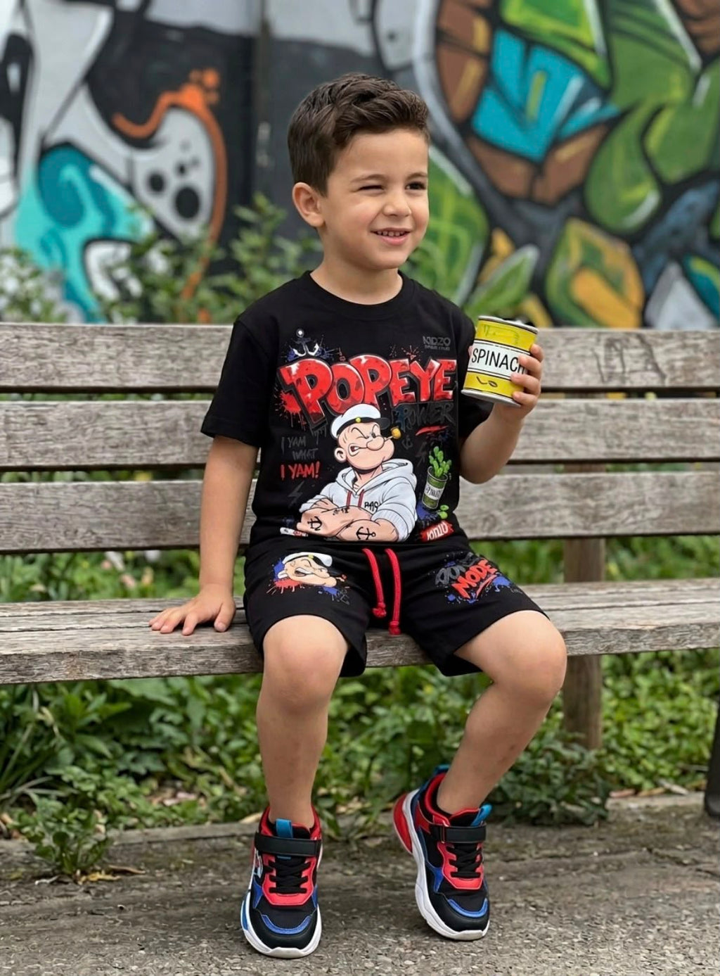 Kidzo Popeye Power Mode Boys Set – Full Set Front View