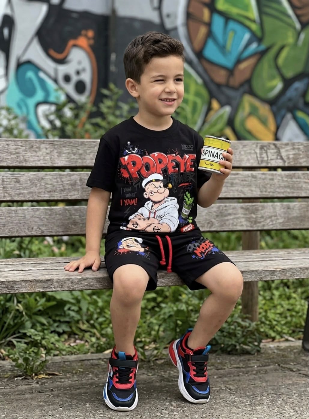 Kidzo Popeye Power Mode Boys Set – Full Set Front View